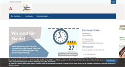 Desktop Screenshot of europa-apotheke-hamburg.de